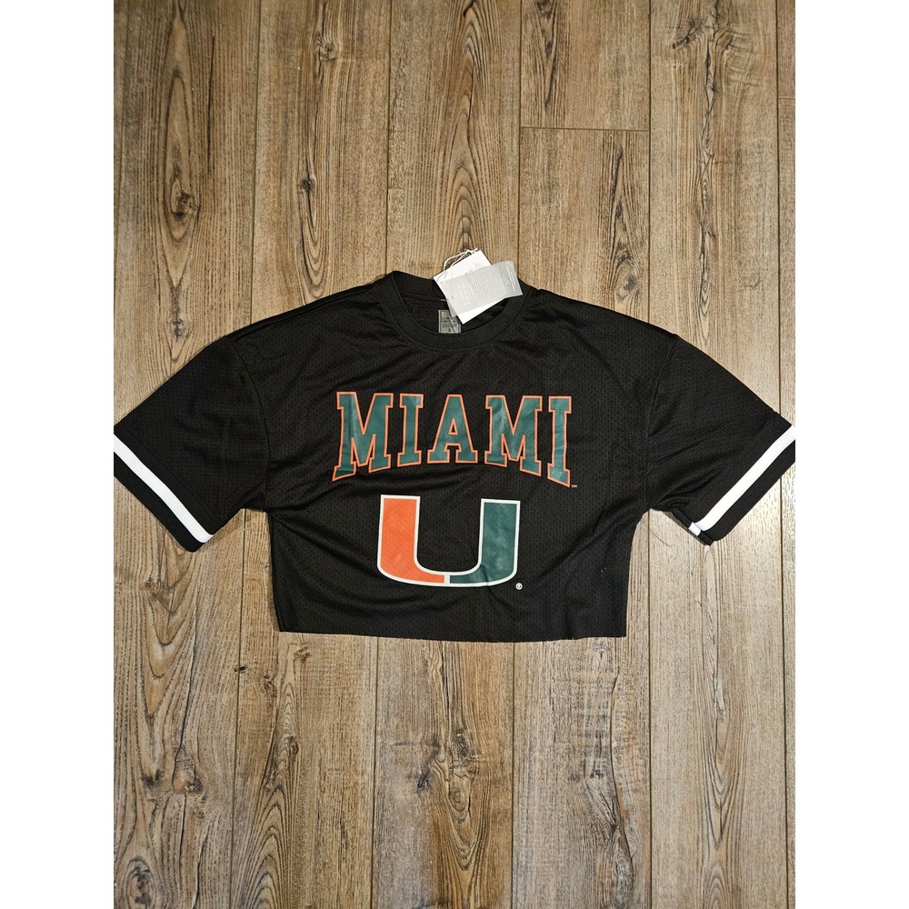 Miami hurricanes Gameday Couture Crop Top Jersey Women's Size Small